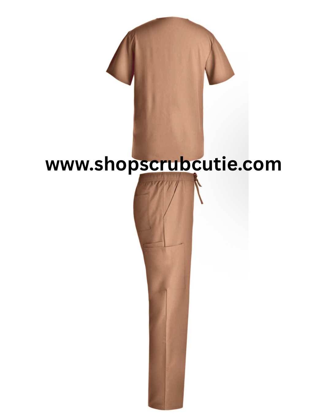 Mocha stretch scrub set do healthcare professionals 